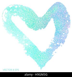 White gold word Love. Made of silver letters with sparkling diamonds in the  shape of a heart. Valentines Day banner. Greeting card. 3D realistic style  on a dark background. 1971960 Vector Art
