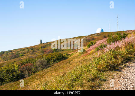 Mountain Grand Ballon, highest mountain of the Vosges, landscape of the Ballons des Vosges Nature Park, Alsace, France Stock Photo