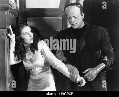 THE BRIDE OF FRANKENSTEIN 1935 Universal Pictures film with Boris Karloff  and Valerie Hobson Stock Photo