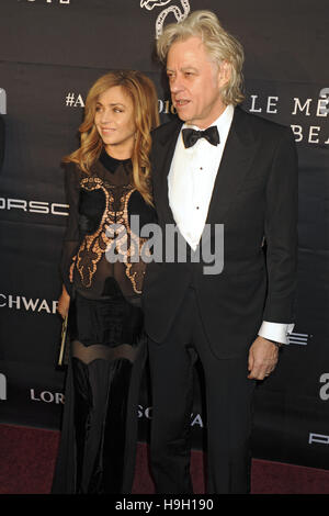 Jeanne Marine and Sir Bob Geldof attend the Angel Ball 2016 at Cipriani Wall Street on November 21, 2016 in New York City. | Verwendung weltweit Stock Photo