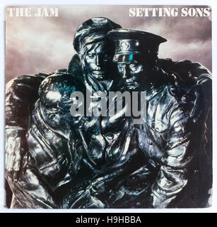 Cover of 'Setting Sons', 1979 album by The Jam on Polydor - Editorial use only Stock Photo