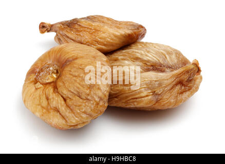 Dried figs isolated on white background. Stock Photo