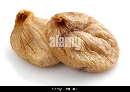 Dried figs isolated on white background. Stock Photo