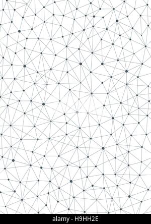 Connection structure. Geometric abstract background. Medicine, science and technology. Vector illustration for your design. Stock Vector