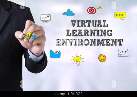 VIRTUAL LEARNING ENVIRONMENT Stock Photo
