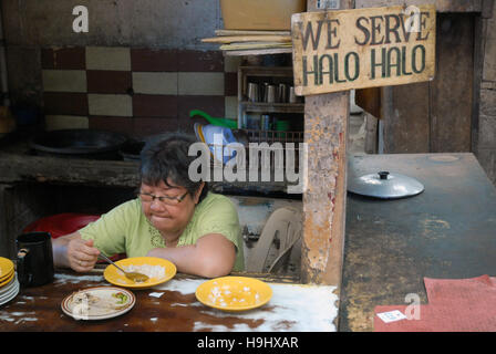 Interior of Central market, Iloilo, Panay, Philippines Stock Photo