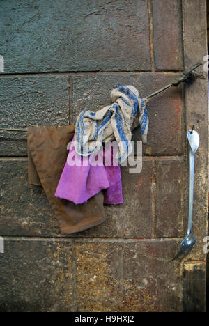 Interior of Central market, Iloilo, Panay, Philippines Stock Photo