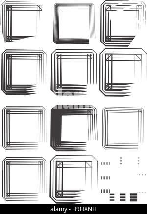 Grunge border frames Stock Vector Image & Art - Alamy