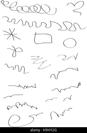 Hand Drawn in Pencil Stock Vector
