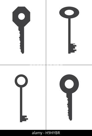 Key Icons Stock Vector
