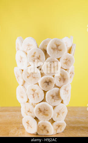 banana milk shake Stock Photo