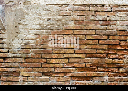 Old brick wall texture background close up Stock Photo