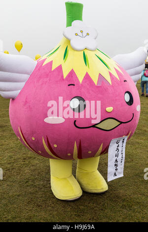 Japan celebrates the silly and adorable like no other culture.  Its obsession with the yuru-kyara mascots is a perfect example Stock Photo