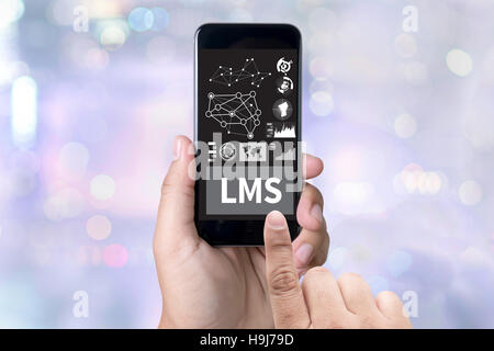 Learning Management System (LMS) Stock Photo