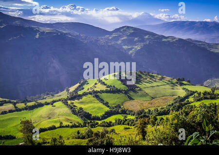 Andean landscape near Riobamba, Ecuador Stock Photo