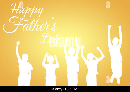 Composite image of happy fathers day Stock Photo