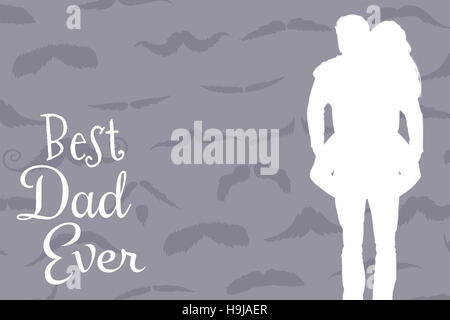 Composite image of handsome man giving piggy back to his girlfriend Stock Photo