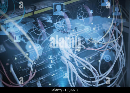 Composite image of futuristic technology interface Stock Photo
