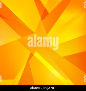 autumn orange, yellow and red abstract triangle background Stock Vector
