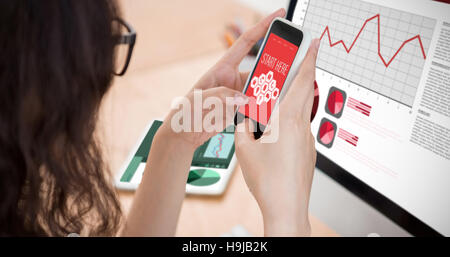Composite image of smartphone apps icons Stock Photo