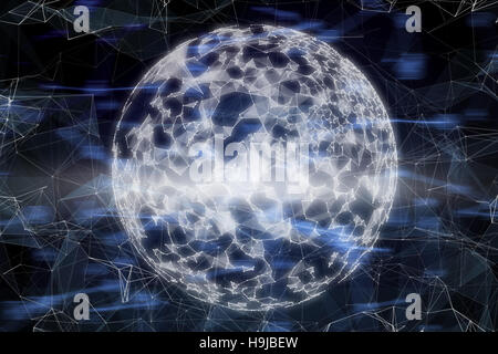 Composite image of abstract sphere Stock Photo