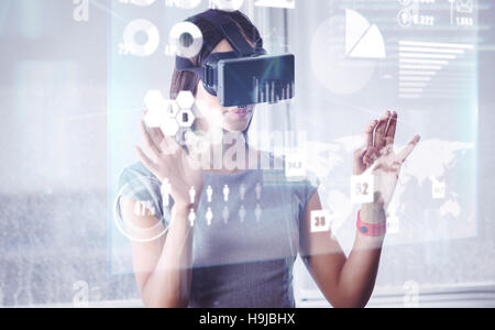Composite image of abstract technology interface Stock Photo