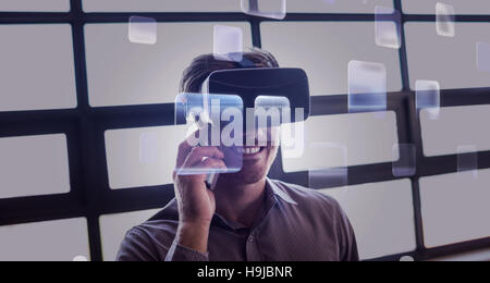 Composite image of abstract technology interface Stock Photo