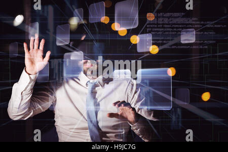 Composite image of abstract technology interface Stock Photo
