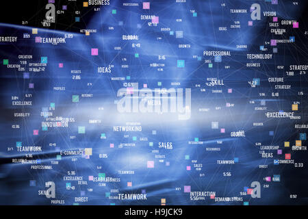 Composite image of sphere of skills and icons Stock Photo