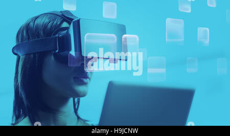 Composite image of abstract technology interface Stock Photo