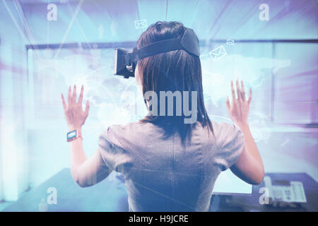 Composite image of futuristic technology interface Stock Photo