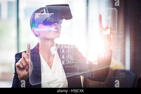 Composite image of abstract technology interface Stock Photo