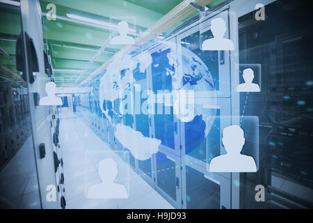 Composite image of futuristic technology interface Stock Photo