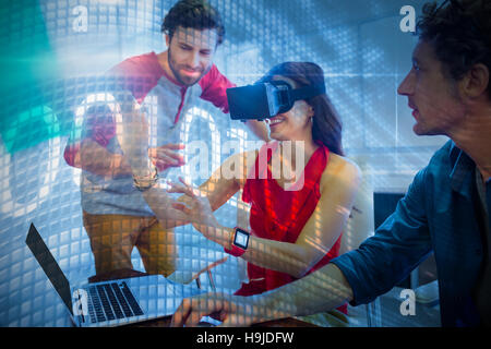 Composite image of binary code on digital screen Stock Photo