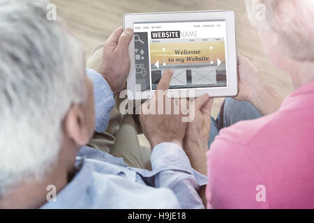 Composite image of composite image of build website interface Stock Photo