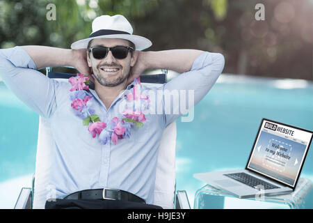Composite image of composite image of build website interface Stock Photo