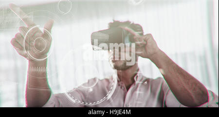 Composite image of black and grey interface Stock Photo