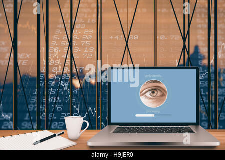Composite image of iris recognition Stock Photo