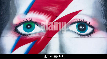 David Bowie Ziggy Stardust graffiti.