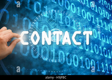 Composite image of hand presenting Stock Photo
