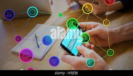 Composite image of smartphone apps icons Stock Photo