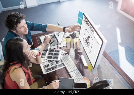 Composite image of composite image of build website interface Stock Photo