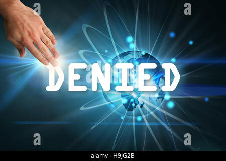 Composite image of hand presenting Stock Photo