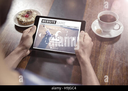 Composite image of composite image of build website interface Stock Photo