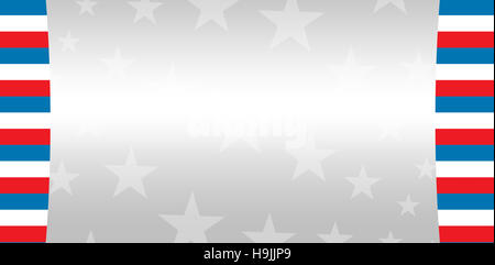 Cropped image of American flag Stock Photo