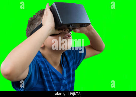 Composite image of children using an oculus Stock Photo