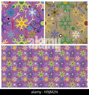Abstract image, professional repair tools, seamless texture. Stock Vector