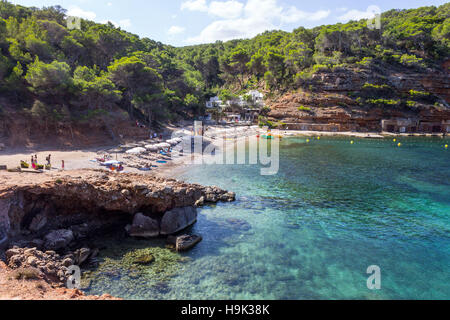 Spain, Balearic Island, Ibiza, Cala Salada beach Stock Photo