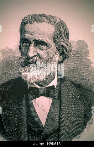 Giuseppe Verdi - Italian Compositor Stock Photo
