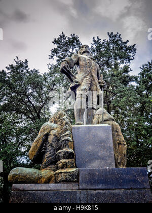 Jean-Baptiste Le Moyne de Bienville was the co-founder of Mobile, Father of New Orleans and Biloxi. Stock Photo